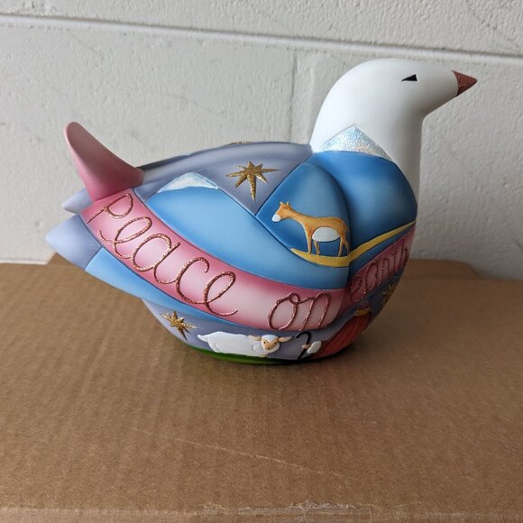 Kate Holmes Christmas Dove Figurine Sculpture Peace on Earth - Picture 3 of 11